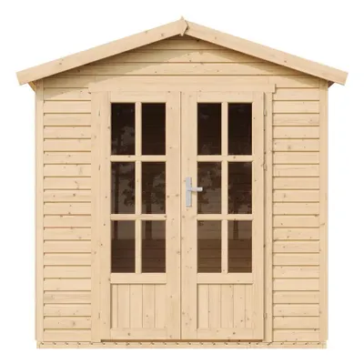 Produktbild von Gartenhaus Holz 4 m2 - H233 x 233 x 222 cm - Große multifunktionale Gartenhütte - Gerätehaus Holz Garten-Studio – Holzhaus Office im Garten - TIMBELA M351FB