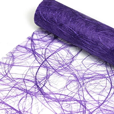 Produktbild von DecoHomeTextil Sizoweb® Tischläufer Tischband Nachbildungation Nachbildung Breite 30 cm Rollenlänge und Farbe wählbar Lila 30 cm x 500 cm