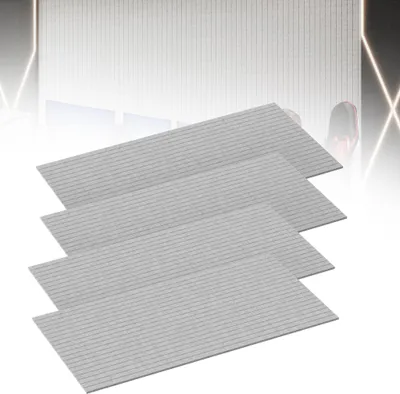 Obrázek produktu pro LZQ Sada 4 akustických panelů 120x60x0,9 cm samolepicí zvuková izolace stěn stropu světle šedá