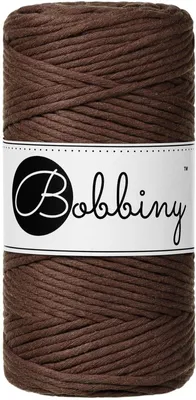 Zdjęcie produktu dla Bobbiny Macrame Cord 3 mm 100 m Chocolate Brown Sznurek