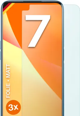 Produktbild von moex® 3x Schutzfolie kompatibel mit Realme 7 - Displayschutzfolie Anti Reflex Folie, Matt