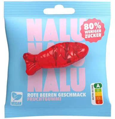 Produktbild von NALU Rote Beeren Fisch vegan 50g