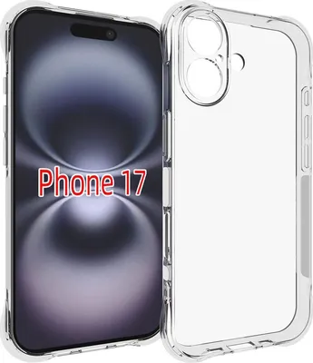 Produktbild von Mobigear Cushion Durchsichtig iPhone 17 Hülle Flexibles TPU Backcover - Transparent