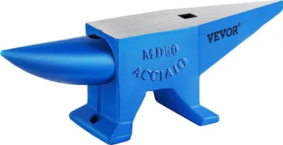 Obrázek produktu pro Jednoramenné kovadliny  50 kg/110 liber Litinové kovadliny Kovářství na prodej Kovářské nástroje s kulatými a čtvercovými otvory a vybavením Kovadliny Robustní kovářské a klenotnické nástroje Odolné a robustní nástroje pro zpracování kovů