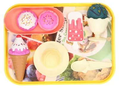 Image de Tablett Play Food Eis, 10 Stk.