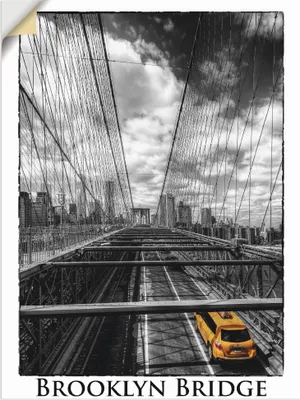 Produktbild von ARTland Wandbild, selbstklebend New York Brooklyn Bridge Größe: 45x60 cm