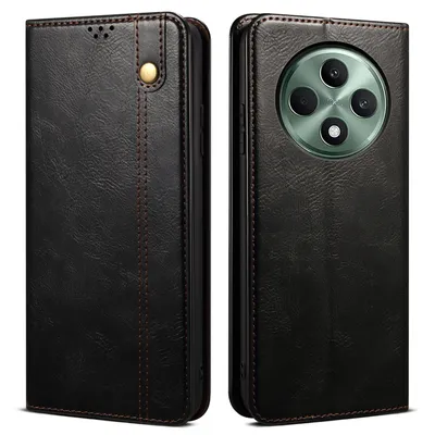 Immagine prodotto di Custodia per Oppo Reno12 F 5G in pelle flip wallet case con funzione stand nero