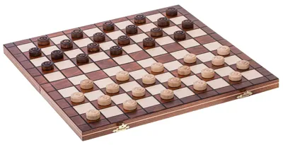 Produktbild von SQUARE -  Damespiel - 100 Feld - Dame Set aus Holz - Brett 40 x 40 cm