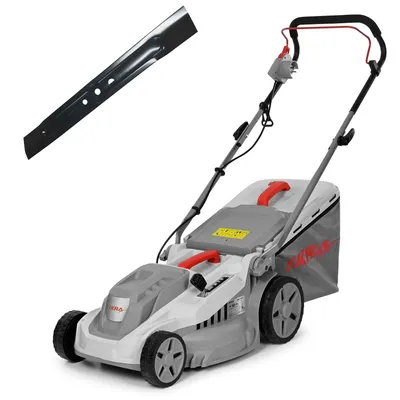 Productafbeelding van IKRA Elektrische grasmaaier IERM 1638 | 1600 W | 38 cm maaibreedte | 5 snijhoogtes (30–75 mm) | Grasborstel | 42 liter opvangbak | inklapbare handgreep