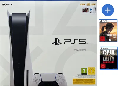 Obrázok produktu pre Sony Playstation 5 Disk PS5 s diskom + The Last of us + Call of Duty Vanguard model CFI-1216A