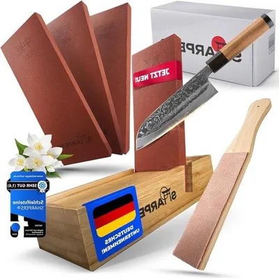 Imagen del producto de Juego de piedras de afilar: conjunto completo para afilar y pulir