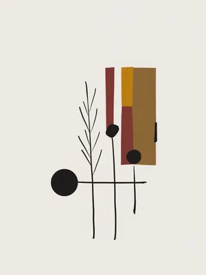 Produktbild von Plakat 30x40cm Schwarze Linienstämme