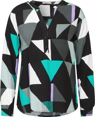 Produktbild von Cecil Damen Bluse mit grafischem Print black