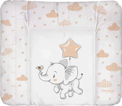 Produktbild von pic Bear weiche Wickelauflage HONEY 85 x 72 cm hochwertige Wickelmatte 100 Motiv: Babyfant