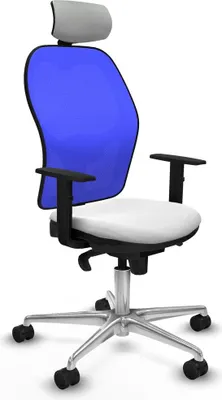 Produktbild von Bürostuhl mit Kopfstütze Piqueras y Crespo 1D086N2 Weiß