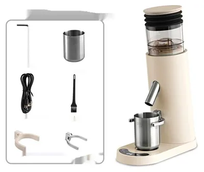 Produktbild von Elektrische Mühle, Edelstahl, einstellbare Mahlfähigkeit, Weiß