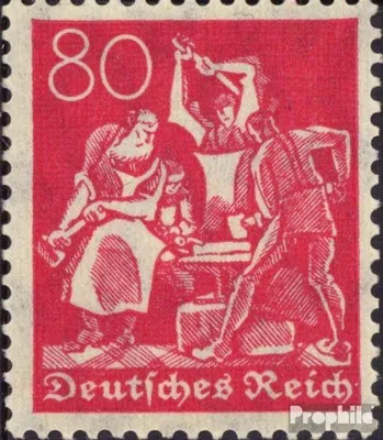 Produktbild von Briefmarken Deutsches Reich 1921 Mi 166 gestempelt Ziffernzeichnung