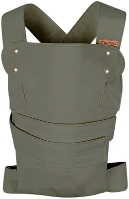 Produktbild von Unyqoos® Marsupi Classic Babytrage Olive S/M – Taillenumfang 65–100 cm, Tragehilfe für Babys 3,5–15 kg, Bauch- & Hüfttrage