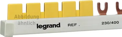 Produktbild von Legrand Endkappe, 3-polig, Stift- und Gabelkammschiene, 1 Stk.
