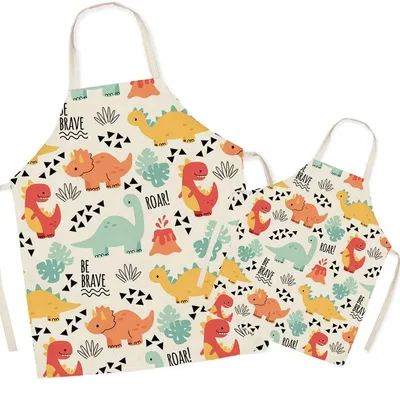 Produktbild von Kochschürzen Set aus Leinen für Kinder und Erwachsene