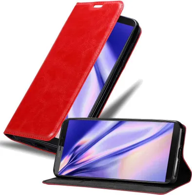 Produktbild von Cadorabo Hülle für Cubot NOVA Schutz Hülle in Rot Handyhülle Etui Case Cover Magnetverschluss