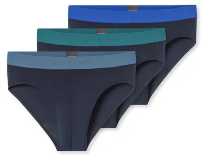Imagen del producto de Schiesser, paquete de 3 calzoncillos tipo slip para hombre, talla 9, surtido 14