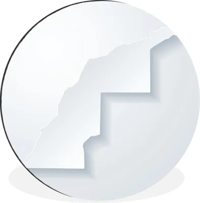 Produktbild von MuchoWow® - Wand Bild - Wohnzimmer - Runde Bilder - Alubilder - Kunst für zu Hause - Aluminium - Wanddekoration