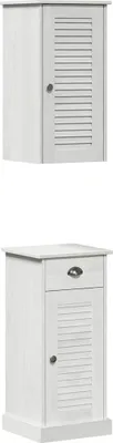 Immagine prodotto di vidaXL Set di mobili da bagno VIGO 2 pezzi Marrone e bianco 37 x 34 x 80 cm