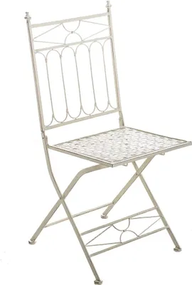 Obrázek produktu pro Nostalgická skládací zahradní židle, vintage design, ručně vyrobená a robustní | Barva: starožitnosti