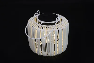 Obrázok produktu pre Countryfield Solárna LED závesná lampa do exteriéru, biela, Didem, 9 x 15 x 16 cm, záhradná lampa
