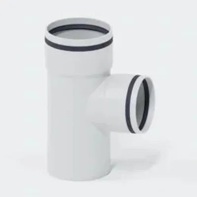 Produktbild von POLOPLAST Abzweig, DN125/110, POLO-KAL 3S, PP-MD, Ø125/110mm, 87,5°, weiß, 1 Stk.