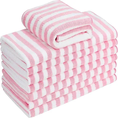 Produktbild von 8er-Set Microfaser Geschirrtücher pink 65x45 cm