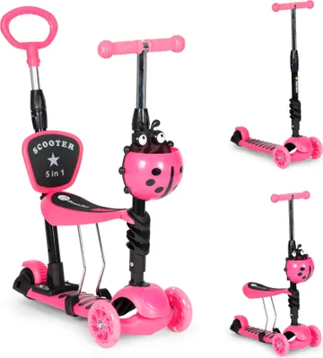 Obrázok produktu pre Led rovnováha trojkolka 5v1 ladybird kolobežka