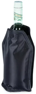 Image de Refroidisseur de bouteilles - Manchon de refroidissement pour bouteilles - 22 cm -  LFGB - Noir