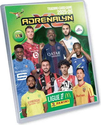 Image de Pack de démarrage - PANINI - TCG ADRENALYN LIGUE 1 Mc Donald's 2025/26 - Album + 4 pochettes - 24 cartes