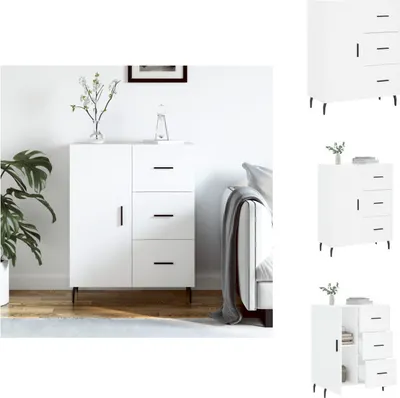 Immagine prodotto di vidaXL Credenza bianca 69,5x34x90 cm Materiale a base di legno - Credenze