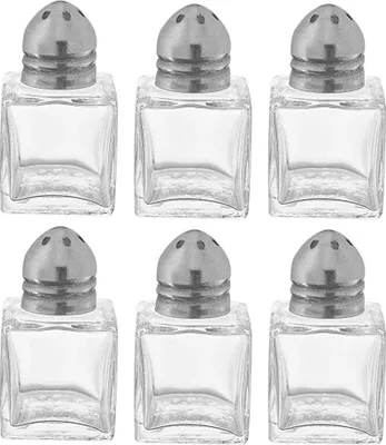Produktbild von Mini-Salz- und Pfefferstreuer, 0,5 oz / 1/2 oz Glaswürfel, Restaurant-Salz- und Pfefferstreuer