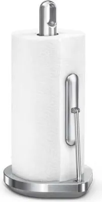 Immagine prodotto di simplehuman portarotolo da cucina, supporto a parete, acciaio inox spazzolato (KT1203)
