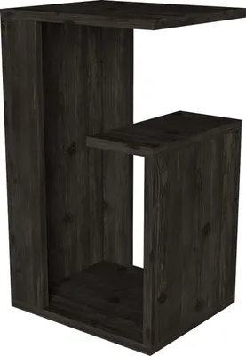 Produktbild von Beistelltisch Sister mit Staufach in dunkler Holzoptik, Rebab Dunkelgrau, 4951