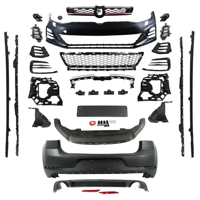 Productafbeelding van JOM Bumper voor VW Golf 7 VII 12-17 voor + achter sideskirts facelift look