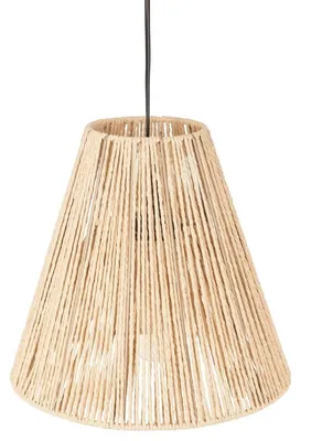 Image de Visí lampa s kovovou a papírovou obrazovkou, ø 30 cm, béžová