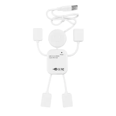 Produktbild von O18 USB 2.0 Hub 4-Port Verteiler – USB Splitter Adapter für PC, Laptop & Notebook, 480 Mbit/s