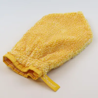 Produktbild von Jemako Reinigungshandschuh gelbe Faser - fusselfreie Sauberkeit ohne Kratzer auch auf empfindlichen Oberflächen