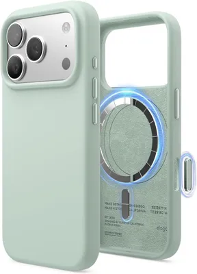 Produktbild von Elago MagSafe Silikonhülle für iPhone 17 Pro Mint