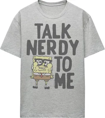Produktbild von SpongeBob SquarePants - "Talk Nerdy To Me" T-Shirt für Damen, meliert TV27030 (XXL) (Sportliches Heather)