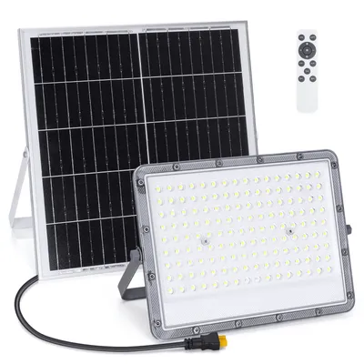 Produktbild von Aigostar Solar Strahler Außen mit Fernbedienung,20000mAH,Großer Batteriekapazität,LED Flutlichter mit Großer Solarpanel,6500K ,IP65