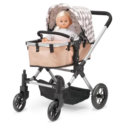 Produktbild von Skrallan Puppenwagen 3-in-1 Holz-Kinderwagen für Babypuppen