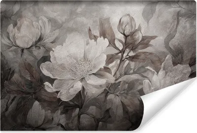 Produktbild von Muralo Selbstklebende Fototapete Für Wohnzimmer BLUMEN Blätter Pflanzen Natur Vintage Br. 300cm x Hö. 210cm