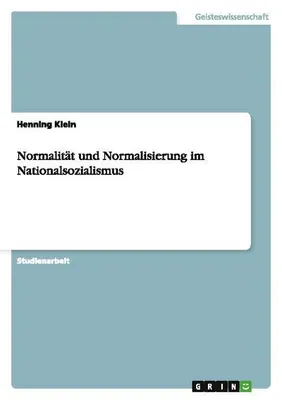 Immagine prodotto di Normalität und Normalisierung im Nationalsozialismus