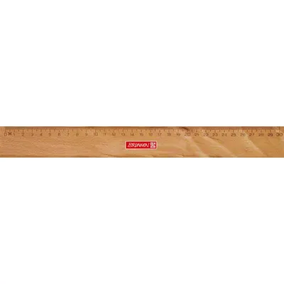 Produktbild von Brunnen 10-49 740 30, Schreibtisch-Lineal, Holz, Holz, cm, mm, 300 mm, 1 Stück(e)